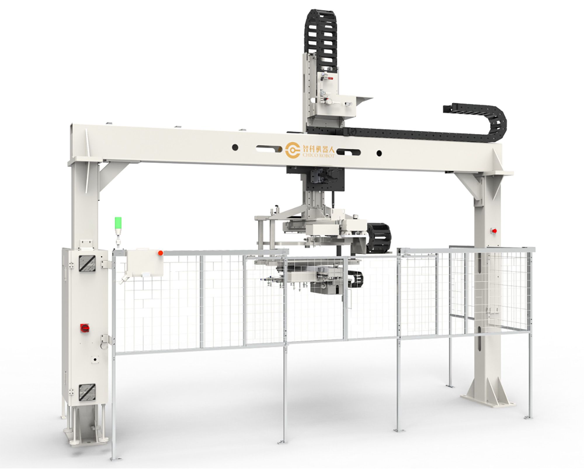 Truss transfer die/with mesh manipulator